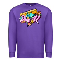 Purple hello pre k Premium Sweatshirt - JahusDesignShop