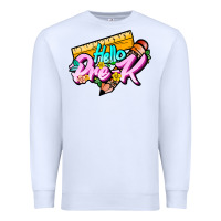 White hello pre k Premium Sweatshirt - JahusDesignShop