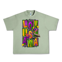 Oil Green mardi gras louisiana Urban Heavy Tee - FaDigitalArtStudio