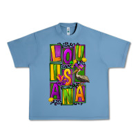 Pebble Blue mardi gras louisiana Urban Heavy Tee - FaDigitalArtStudio
