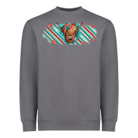 Storm cow floral Heavyweight Sweatshirt - JahusDesignShop
