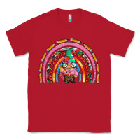 Red teacher gnome rainbow Classic Tee - Artiststas