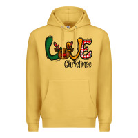 Antique Gold love Christmas Premium Hoodie - CowhideDigitalArt
