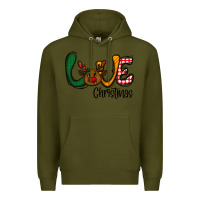 Army Green love Christmas Premium Hoodie - CowhideDigitalArt
