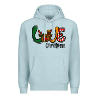 Blue Mist love Christmas Premium Hoodie - CowhideDigitalArt