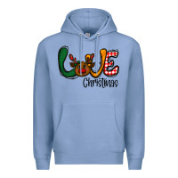 Colony Blue love Christmas Premium Hoodie - CowhideDigitalArt