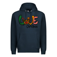 Navy love Christmas Premium Hoodie - CowhideDigitalArt
