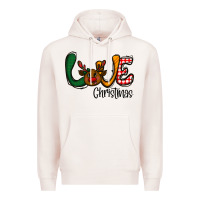 Pale Pink love Christmas Premium Hoodie - CowhideDigitalArt