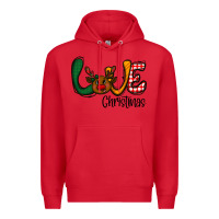 Red love Christmas Premium Hoodie - CowhideDigitalArt