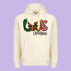 Love Christmas Premium Hoodie Designed By Cowhidedigitalart