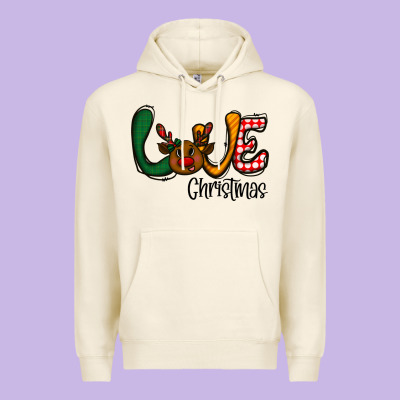 Love Christmas Premium Hoodie Designed By Cowhidedigitalart
