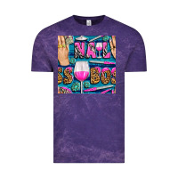 Cloud Purple nail boss money hand and wine with gemstone leopard and zebra seamless Vintage Tee - BundleAndBundleShop