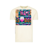 Vintage Arctic nail boss money hand and wine with gemstone leopard and zebra seamless Vintage Tee - BundleAndBundleShop