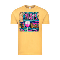 Vintage Mustard nail boss money hand and wine with gemstone leopard and zebra seamless Vintage Tee - BundleAndBundleShop
