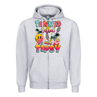 Heather Grey tanned tattled and tipsy Zipper Hoodie - JahusDesignShop