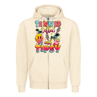 Tanned Tattled And Tipsy Zipper Hoodie | Teevron