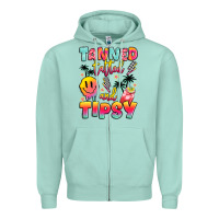 Seafoam tanned tattled and tipsy Zipper Hoodie - JahusDesignShop