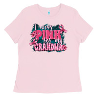 Bubblegum Pink i wear pink for my grandma Ladies Tee - FaDigitalArtStudio