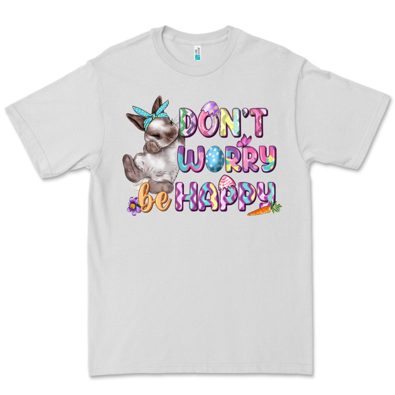 Don't Worry Be Happy Easter Premium Tee by CowGirlArtShop | Teevron
