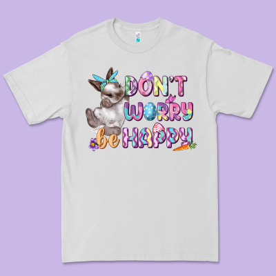 Don't Worry Be Happy Easter Premium Tee Designed By Cowgirlartshop