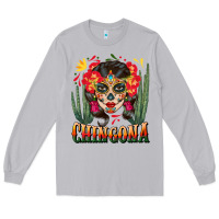 Moon Dust chingona sugar skull Long Sleeve Tee - BundleAndBundleShop