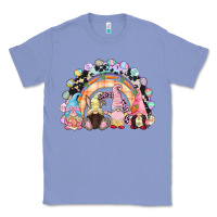 Colony Blue Easter Day rainbow gnomes Classic Tee - CowGirlArtShop
