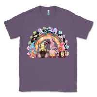 Lavender Easter Day rainbow gnomes Classic Tee - CowGirlArtShop