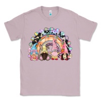 Lilac Easter Day rainbow gnomes Classic Tee - CowGirlArtShop