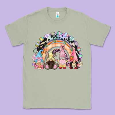 Easter Day Rainbow Gnomes Classic Tee Designed By Cowgirlartshop