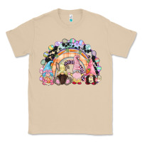 Mushroom Easter Day rainbow gnomes Classic Tee - CowGirlArtShop