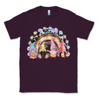 Plum Easter Day rainbow gnomes Classic Tee - CowGirlArtShop