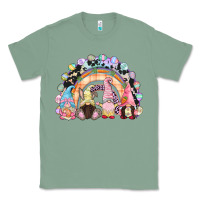 Sage Easter Day rainbow gnomes Classic Tee - CowGirlArtShop