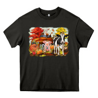 Asphalt fall farm animals Heavy Core Tee - CowGirlArtShop