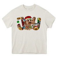 Cream Cockapoo Christmas Joy Heavy Core Tee - RanaPortraitStore