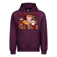 Mauve Wine take me out to the ball game baseball Urban Hoodie - Jasminsmagicworld