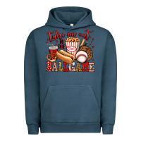 Pigment Midnight Navy take me out to the ball game baseball Urban Hoodie - Jasminsmagicworld
