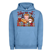 Pigment Pebble Blue take me out to the ball game baseball Urban Hoodie - Jasminsmagicworld