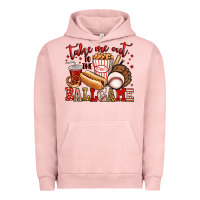 Pigment Salmon take me out to the ball game baseball Urban Hoodie - Jasminsmagicworld