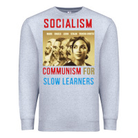Heather Grey socialism Premium Sweatshirt - DesigneFamous