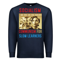 Navy socialism Premium Sweatshirt - DesigneFamous