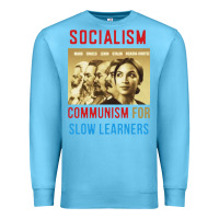 Ocean Blue socialism Premium Sweatshirt - DesigneFamous
