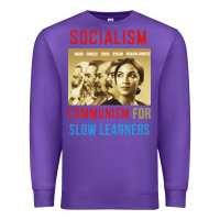 Purple socialism Premium Sweatshirt - DesigneFamous