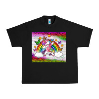 Black LGBTQ Dabbbing Unicorn And Rainbow Tumbler Urban Heavy Tee - BundleAndBundleShop