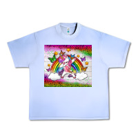 Grape Ice LGBTQ Dabbbing Unicorn And Rainbow Tumbler Urban Heavy Tee - BundleAndBundleShop