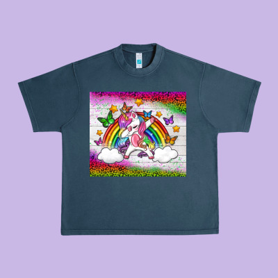 Lgbtq Dabbbing Unicorn And Rainbow Tumbler Urban Heavy Tee Designed By Bundleandbundleshop