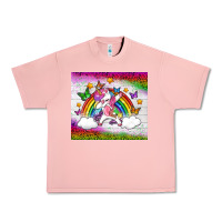 Salmon LGBTQ Dabbbing Unicorn And Rainbow Tumbler Urban Heavy Tee - BundleAndBundleShop