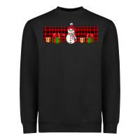 Black Christmas snowman Heavyweight Sweatshirt - JahusDesignShop