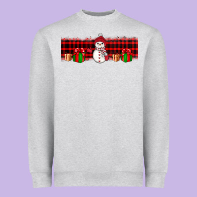 Christmas Snowman Heavyweight Sweatshirt Designed By Jahusdesignshop