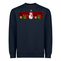 Navy Christmas snowman Heavyweight Sweatshirt - JahusDesignShop