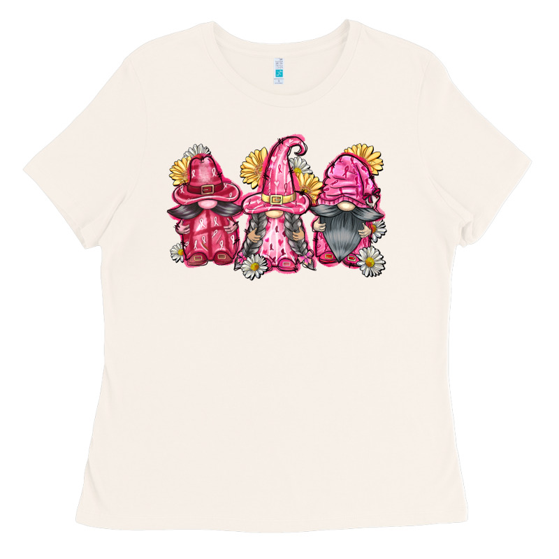 Breast Cancer Gnomes Ladies Tee by FaDigitalArtStudio | Teevron